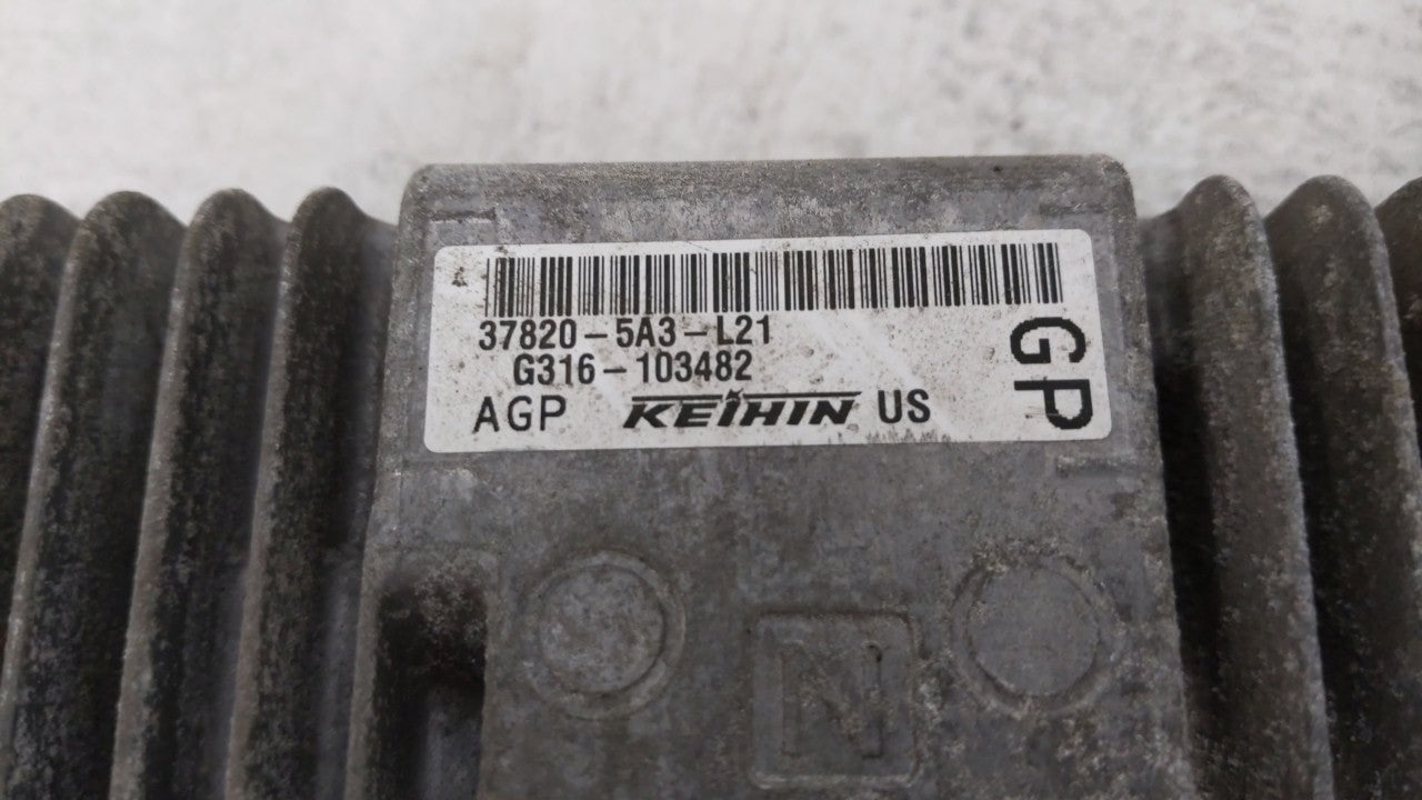 2014 Honda Accord PCM Engine Control Computer ECU ECM PCU OEM P/N:37820-5A3-L21 Fits OEM Used Auto Parts - Oemusedautoparts1