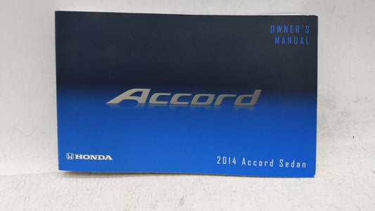 2014 Honda Accord Owners Manual Book Guide OEM Used Auto Parts - Oemusedautoparts1.com