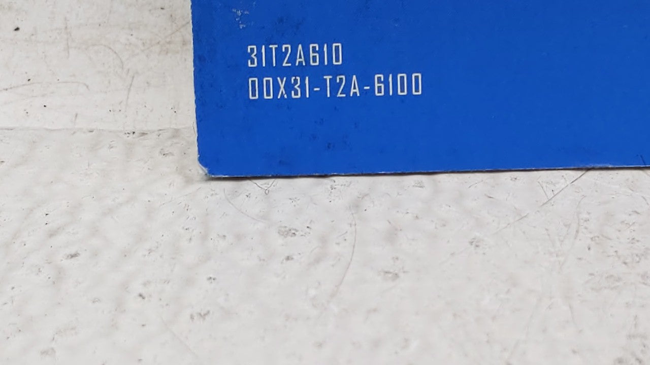 2014 Honda Accord Owners Manual Book Guide OEM Used Auto Parts - Oemusedautoparts1.com