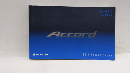 2014 Honda Accord Owners Manual Book Guide OEM Used Auto Parts - Oemusedautoparts1.com
