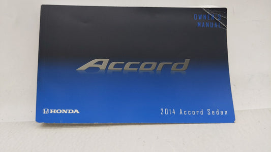 2014 Honda Accord Owners Manual Book Guide OEM Used Auto Parts - Oemusedautoparts1.com