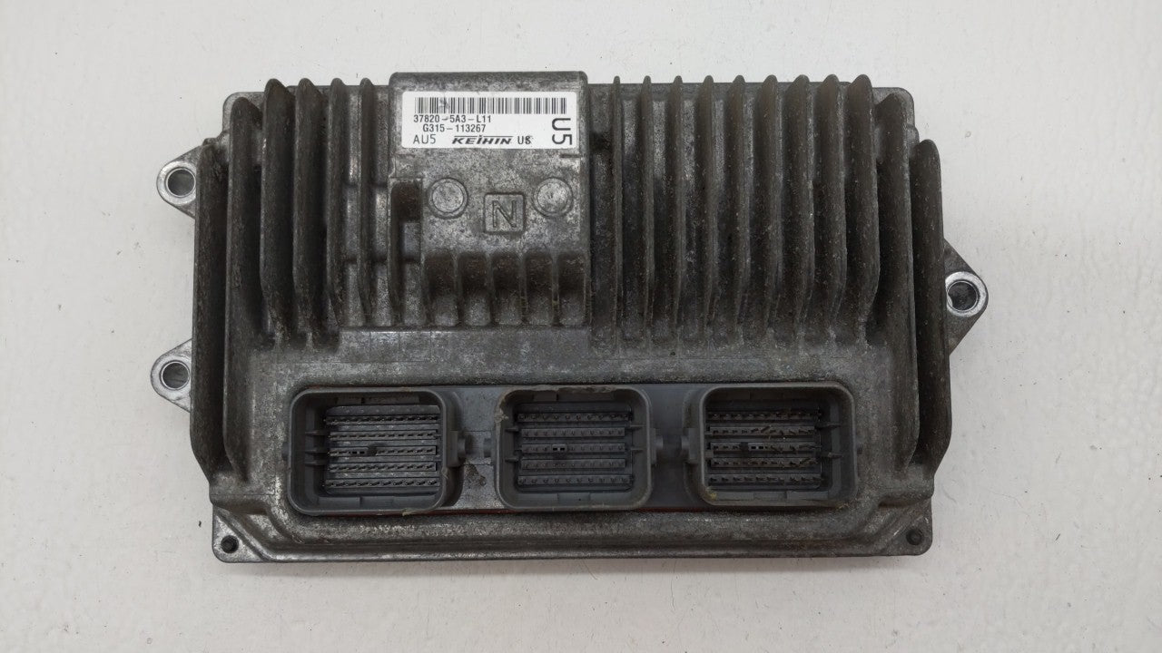 2014 Honda Accord PCM Engine Control Computer ECU ECM PCU OEM P/N:37820-5A3-L12 37820-5A2-B52, 37820-5A3-L11 Fits OEM Used A