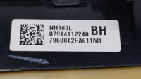 2013-2015 Honda Accord Climate Control Module Temperature AC/Heater Replacement P/N:79600T2FA611M1 Fits Fits 2013 2014 2015 