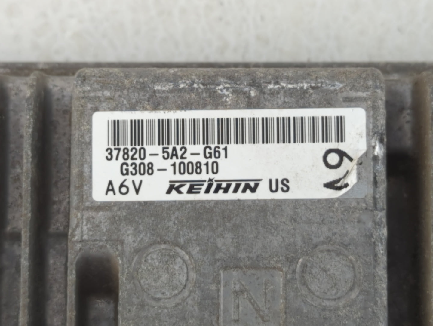 2014 Honda Accord PCM Engine Control Computer ECU ECM PCU OEM P/N:37820-5A2-G61 37820-5A2-B62, 37820-5A2-B61 Fits OEM Used A