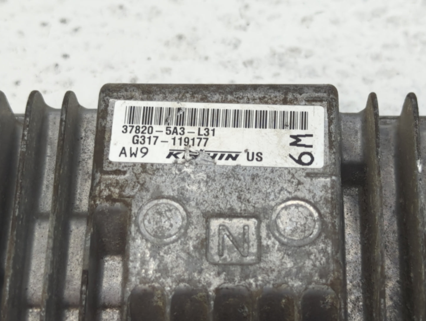 2014 Honda Accord PCM Engine Control Computer ECU ECM PCU OEM P/N:37820-5A3-L31 37820-5A3-L32 Fits OEM Used Auto Parts - Oem