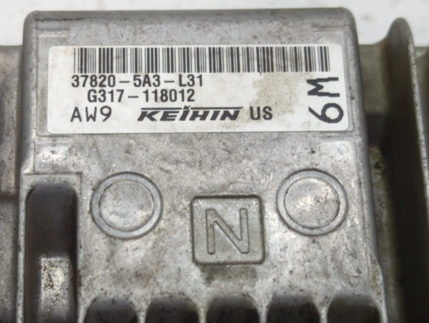 2014 Honda Accord PCM Engine Control Computer ECU ECM PCU OEM P/N:37820-5A3-L31 37820-5A3-L32 Fits OEM Used Auto Parts - Oem