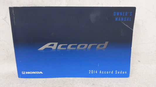 2014 Honda Accord Owners Manual Book Guide OEM Used Auto Parts - Oemusedautoparts1.com