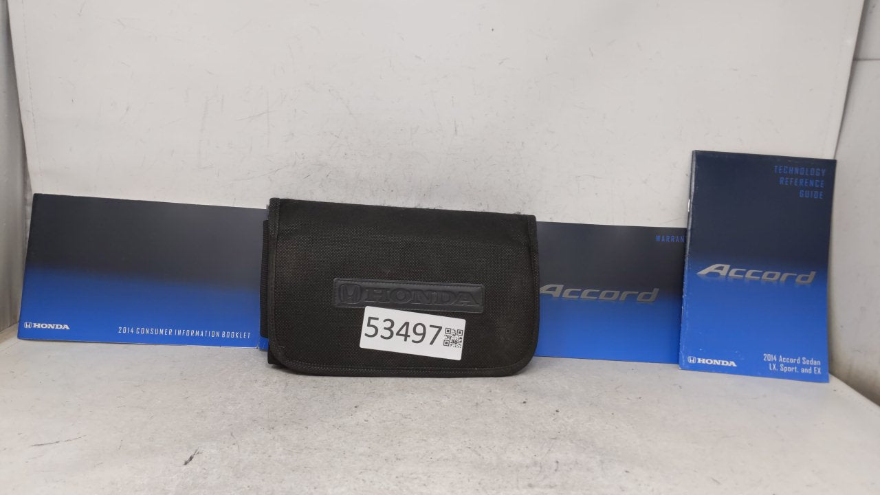 2014 Honda Accord Owners Manual Book Guide OEM Used Auto Parts - Oemusedautoparts1.com