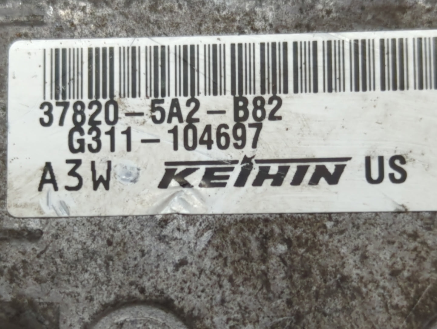 2014 Honda Accord PCM Engine Control Computer ECU ECM PCU OEM P/N:37820-5A2-B62 37820-5A2-B81, 37820-5A2-B61, 37820-5A2-B82 