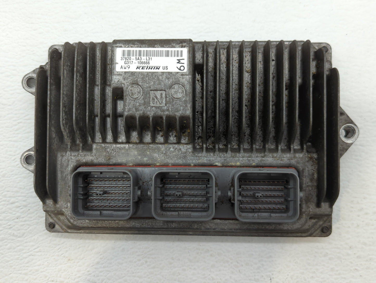 2014 Honda Accord PCM Engine Control Computer ECU ECM PCU OEM P/N:37820-5A3-L31 37820-5A3-L32 Fits OEM Used Auto Parts - Oem