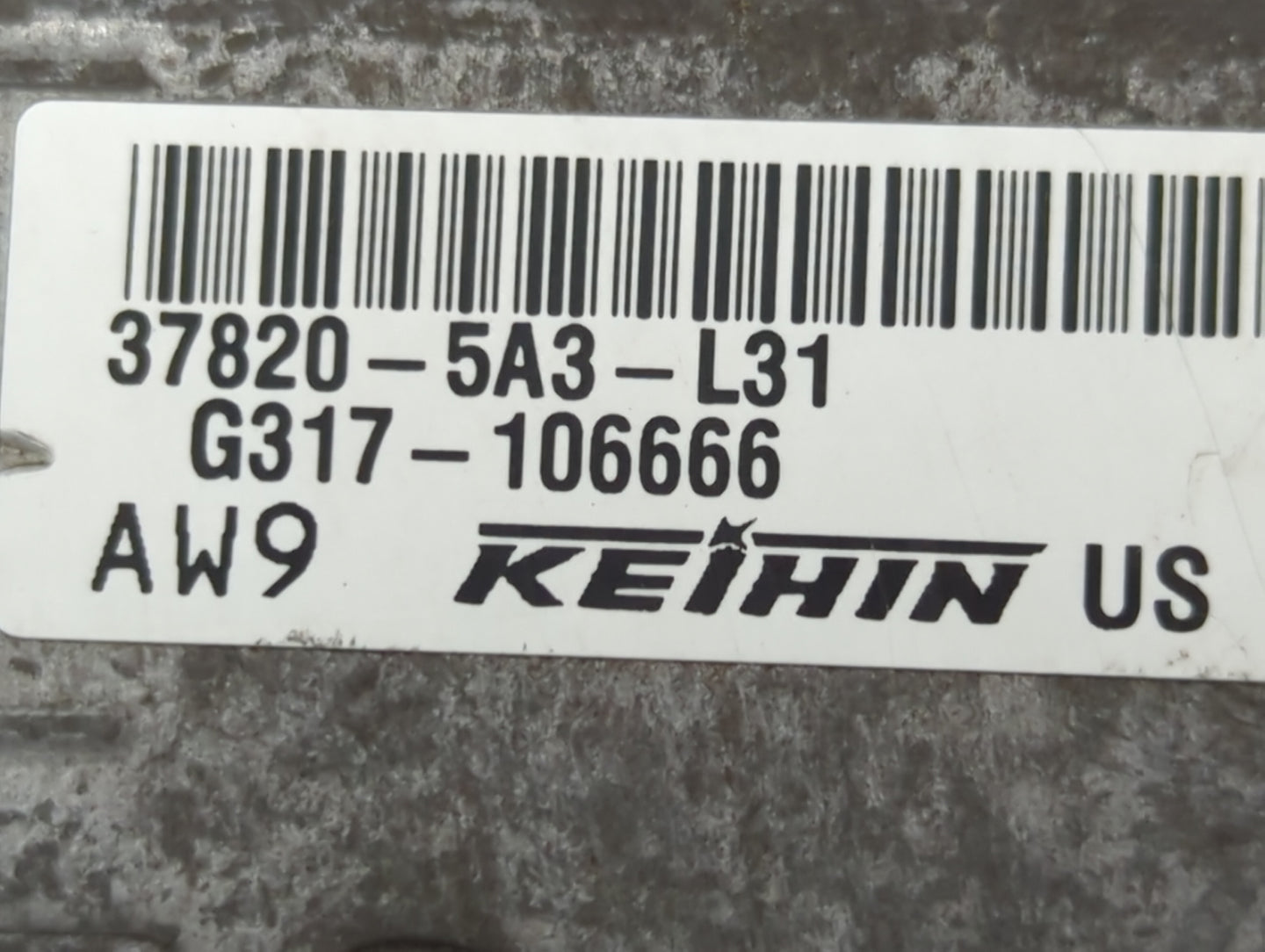 2014 Honda Accord PCM Engine Control Computer ECU ECM PCU OEM P/N:37820-5A3-L31 37820-5A3-L32 Fits OEM Used Auto Parts - Oem