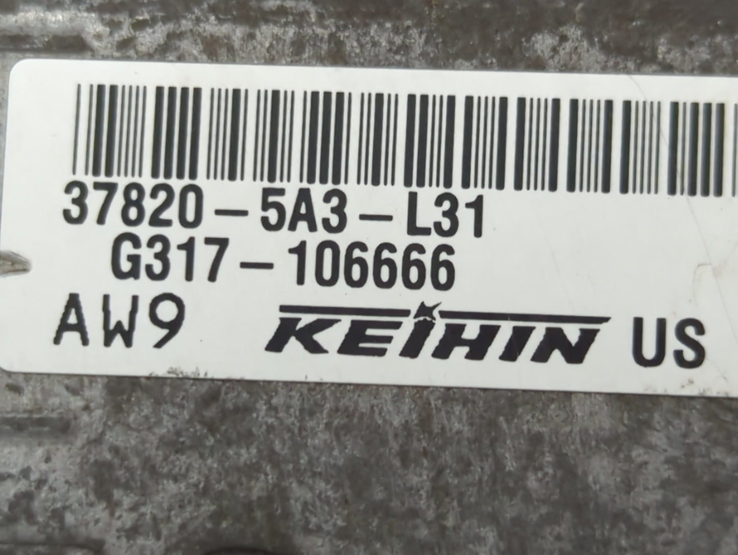 2014 Honda Accord PCM Engine Control Computer ECU ECM PCU OEM P/N:37820-5A3-L31 37820-5A3-L32 Fits OEM Used Auto Parts - Oem