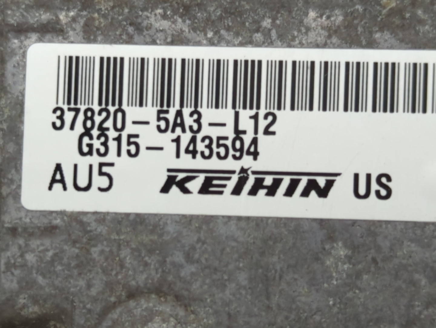 2014 Honda Accord PCM Engine Control Computer ECU ECM PCU OEM P/N:37820-5A3-L12 37820-5A2-B52, 37820-5A3-L11 Fits OEM Used A