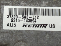 2014 Honda Accord PCM Engine Control Computer ECU ECM PCU OEM P/N:37820-5A3-L12 37820-5A2-B52, 37820-5A3-L11 Fits OEM Used A