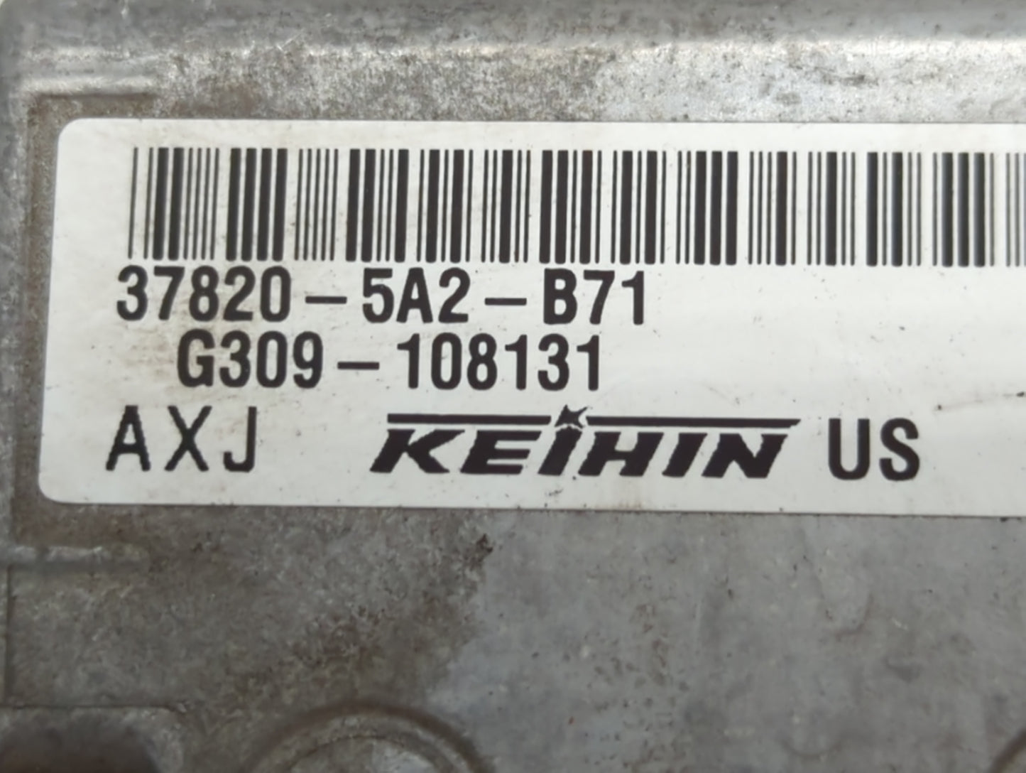 2014 Honda Accord PCM Engine Control Computer ECU ECM PCU OEM P/N:37820-5A2-B71 37820-5A2-B72 Fits OEM Used Auto Parts - Oem