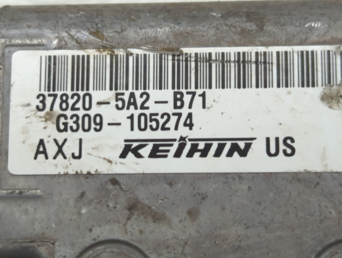 2014 Honda Accord PCM Engine Control Computer ECU ECM PCU OEM P/N:37820-5A2-B71 37820-5A2-B72 Fits OEM Used Auto Parts - Oem