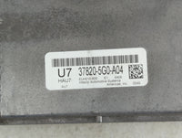 2014 Honda Accord PCM Engine Control Computer ECU ECM PCU OEM P/N:37820-5G0-104 Fits OEM Used Auto Parts - Oemusedautoparts1