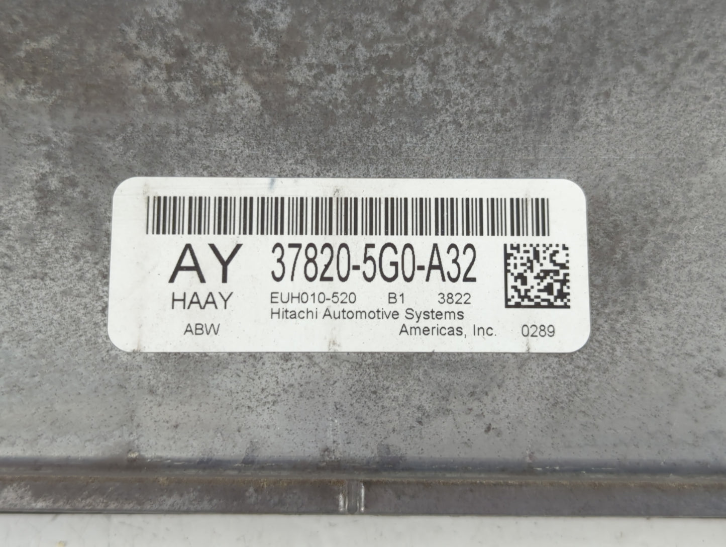 2014 Honda Accord PCM Engine Control Computer ECU ECM PCU OEM P/N:37820-5G0-A32 37820-5G1-L12 Fits OEM Used Auto Parts - Oem