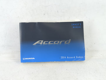 2014 Honda Accord Owners Manual Book Guide P/N:31T2A610 OEM Used Auto Parts - Oemusedautoparts1.com