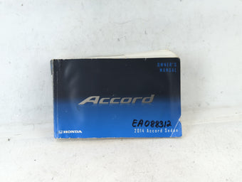 compare product 2014 Honda Accord Owners Manual Book Guide P/N:00X31-T2A-6100 31T2A610 OEM Used Auto Parts