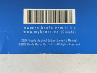 2014 Honda Accord Owners Manual Book Guide P/N:00X31-T2A-6100 OEM Used Auto Parts - Oemusedautoparts1.com