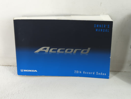 2014 Honda Accord Owners Manual Book Guide P/N:00X31-T2A-6100 31T2A610 OEM Used Auto Parts