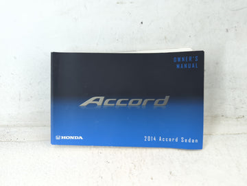 2014 Honda Accord Owners Manual Book Guide P/N:00X31-T2A-6100 31T2A610 OEM Used Auto Parts