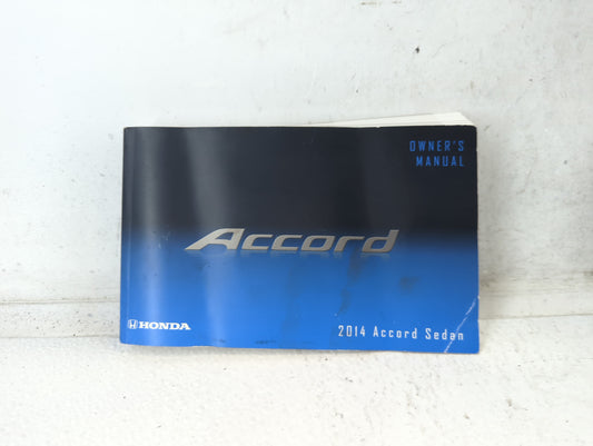 2014 Honda Accord Owners Manual Book Guide P/N:31T2A610 00X31-T2A-6100 OEM Used Auto Parts