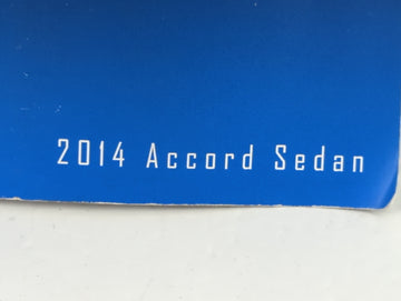 2014 Honda Accord Owners Manual Book Guide P/N:34431 93000 OEM Used Auto Parts