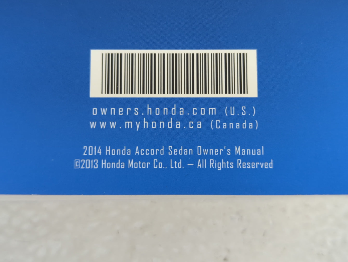 2014 Honda Accord Owners Manual Book Guide OEM Used Auto Parts - Oemusedautoparts1.com