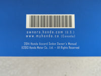 2014 Honda Accord Owners Manual Book Guide OEM Used Auto Parts - Oemusedautoparts1.com