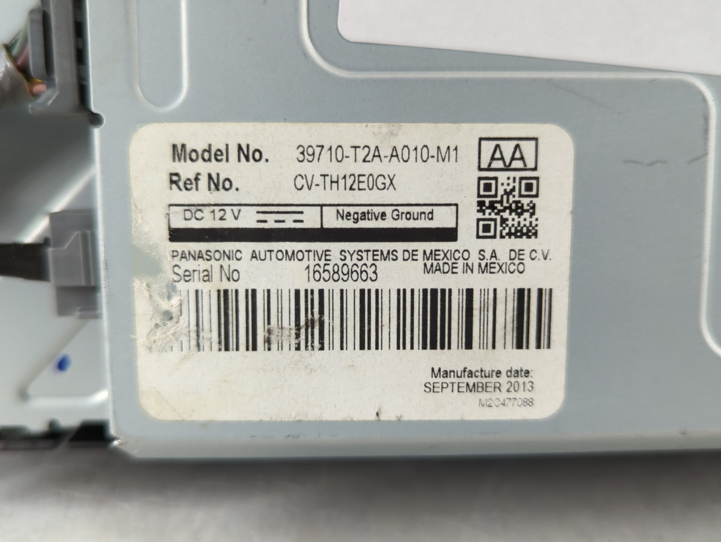 2014 Honda Accord Instrument Cluster Speedometer Gauges P/N:39710-A010-M1 Fits OEM Used Auto Parts - Oemusedautoparts1.com