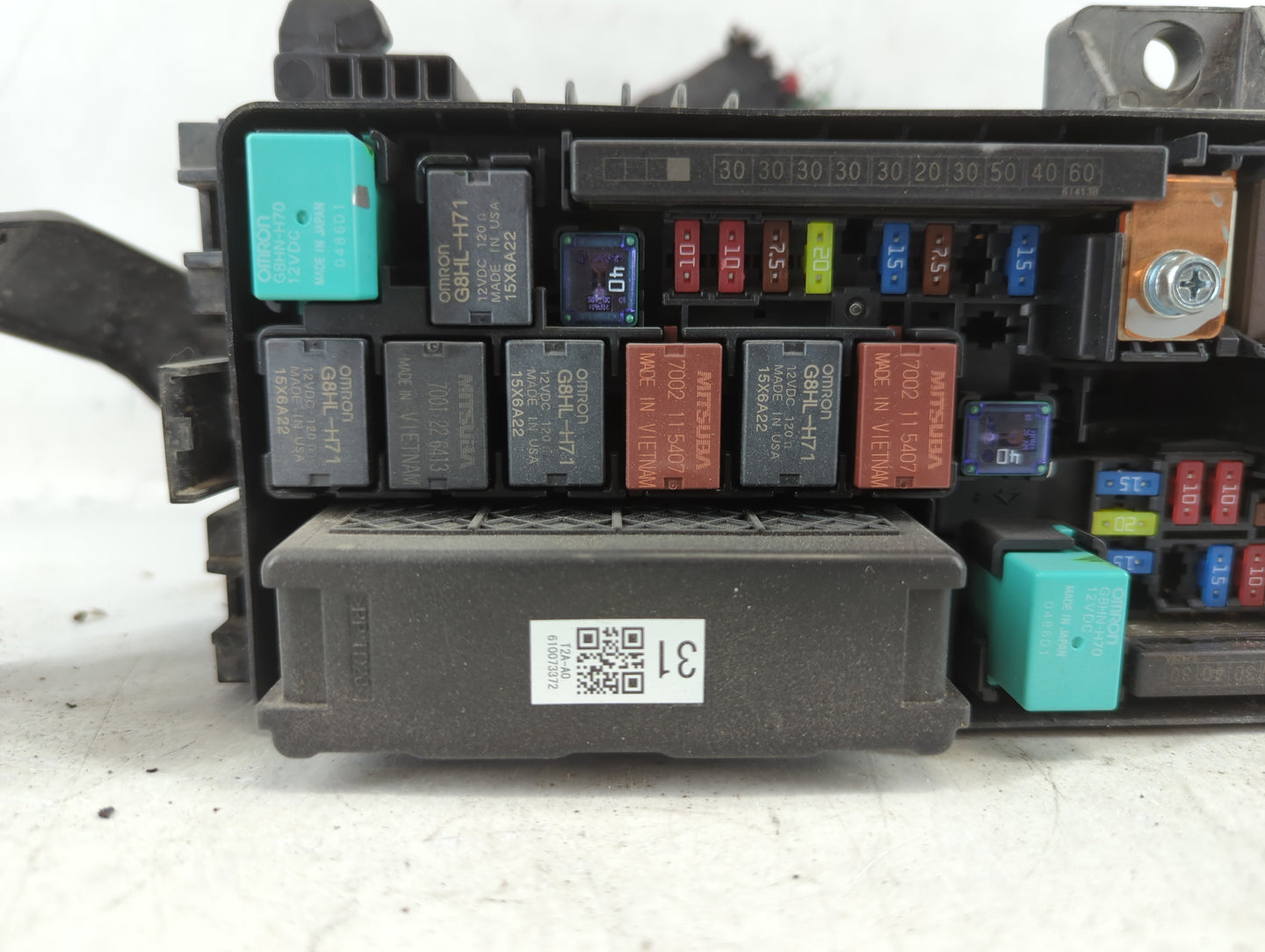2014 Honda Accord Fusebox Fuse Box Panel Relay Module P/N:006111860998 PP-TD20, T2F-A0 Fits OEM Used Auto Parts - Oemusedaut
