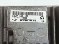 2014 Honda Accord PCM Engine Control Computer ECU ECM PCU OEM P/N:G316-143293 37820-5A3-L22 Fits OEM Used Auto Parts - Oemus