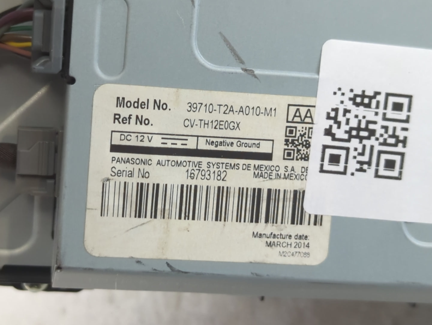 2013-2017 Honda Accord Instrument Cluster Speedometer Gauges P/N:CV-TH12E0GX 78100-T2A-A010-M1 Fits Fits 2013 2014 2015 2016