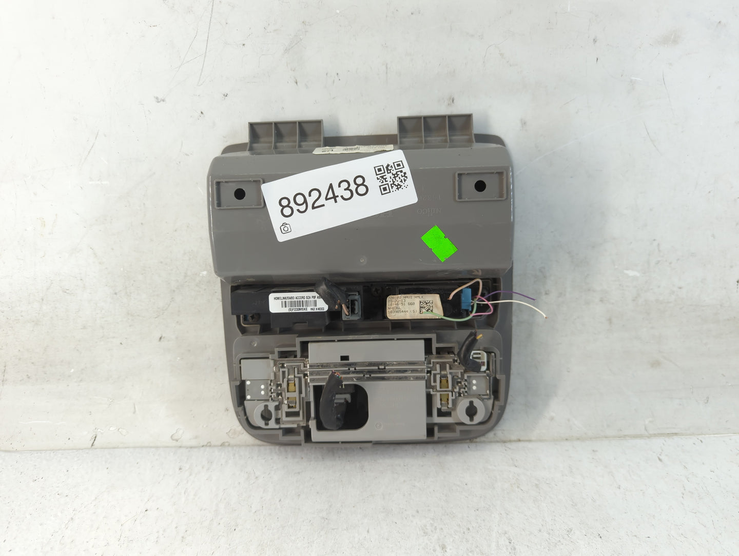 2014 Honda Accord Overhead Roof Console 892438 - Oemusedautoparts1.com