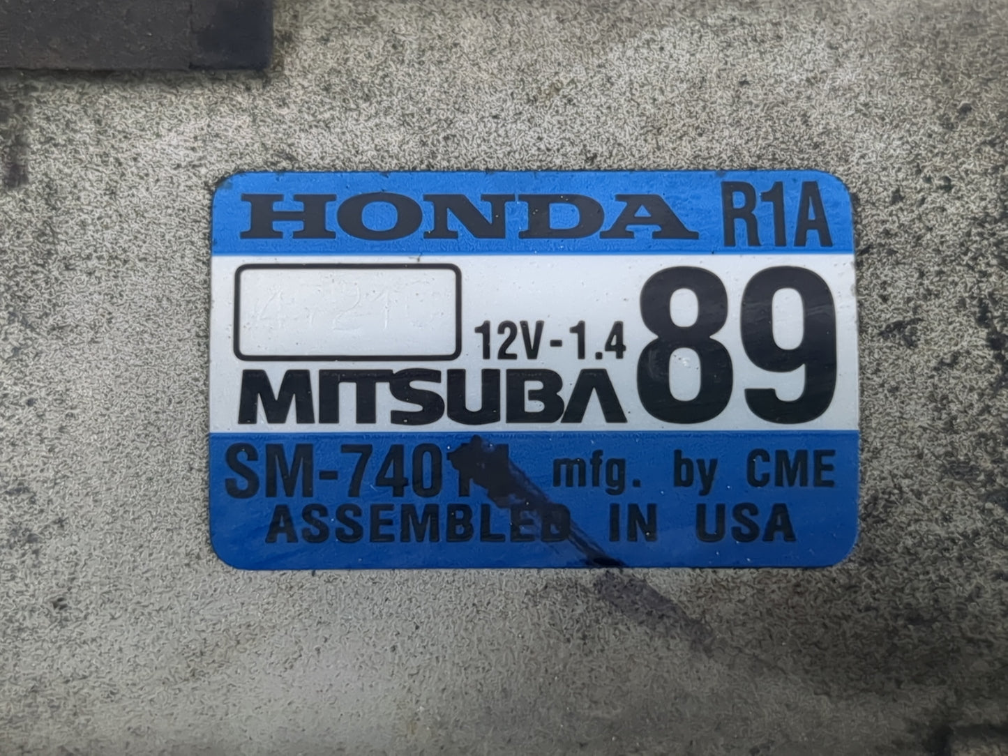 2013-2015 Honda Civic Car Starter Motor Solenoid OEM P/N:SM-74011 Fits Fits 2013 2014 2015 2016 2017 2018 2019 2020 2021 202