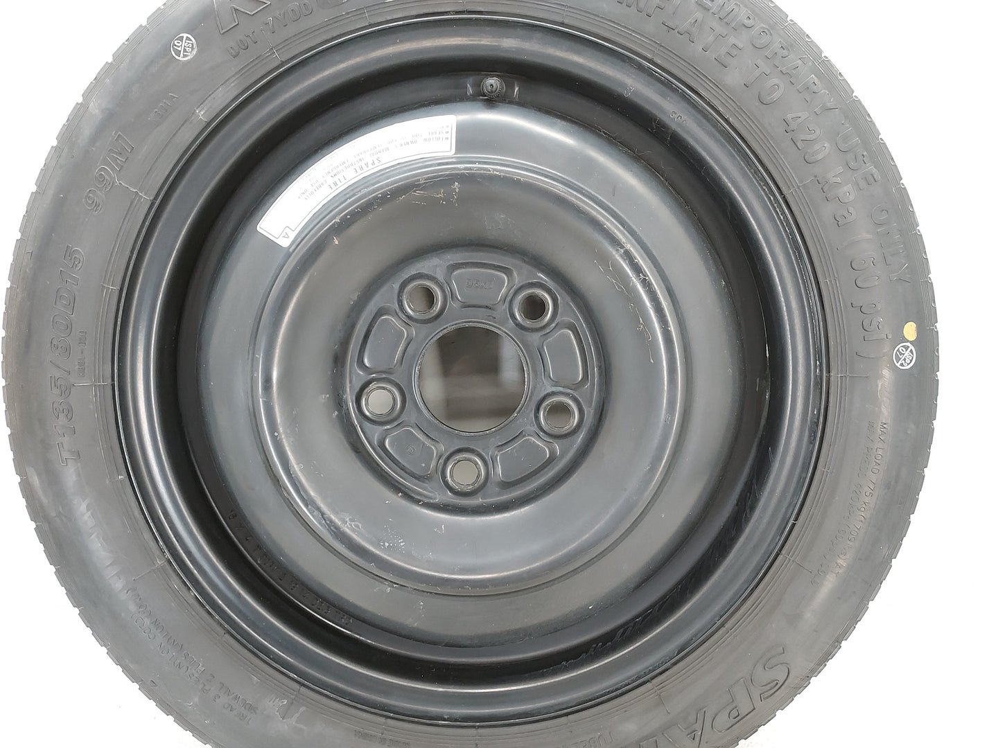 2012-2015 Honda Civic Spare Donut Tire Wheel Rim Oem 1420774 - Oemusedautoparts1.com
