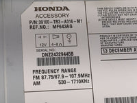 2013-2015 Honda Civic Radio AM FM Cd Player Receiver Replacement P/N:39100-TR3-A314-M1 MF643AG Fits Fits 2013 2014 2015 OEM 