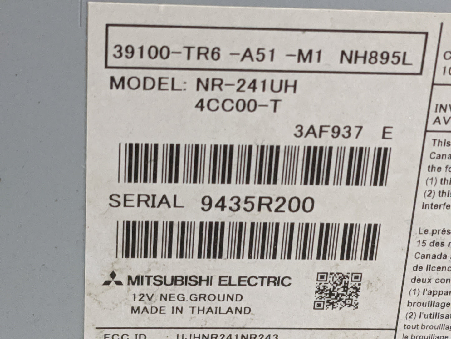 2014-2015 Honda Civic Radio Display Info Screen Oem - Oemusedautoparts1.com