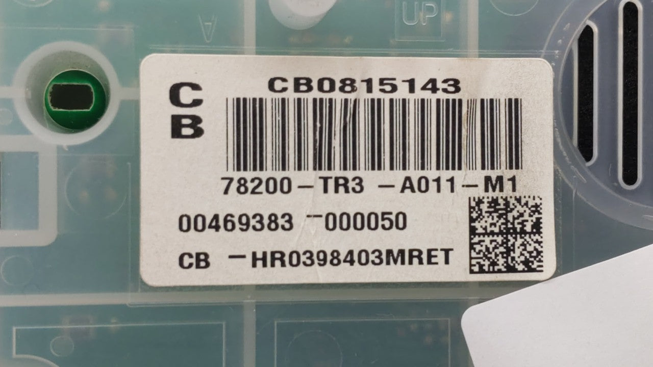 2014-2015 Honda Civic Instrument Cluster Speedometer Gauges P/N:78200-TR3-A011-M1 78200-TR3-A212-M1 Fits Fits 2014 2015 OEM 