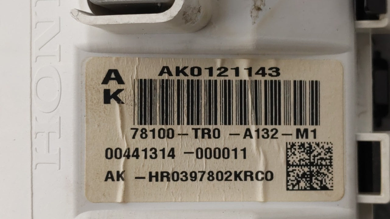 2012-2015 Honda Civic Instrument Cluster Speedometer Gauges P/N:78260-TR0-A132-M1 78200-TR3-A212-M1 Fits Fits 2012 2013 2014