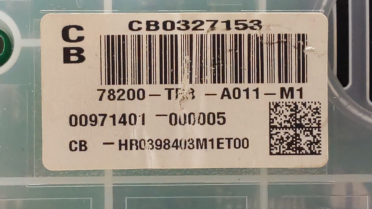 2014-2015 Honda Civic Instrument Cluster Speedometer Gauges P/N:78200-TR3-A011-M1 78200-TR3-A212-M1 Fits Fits 2014 2015 OEM 