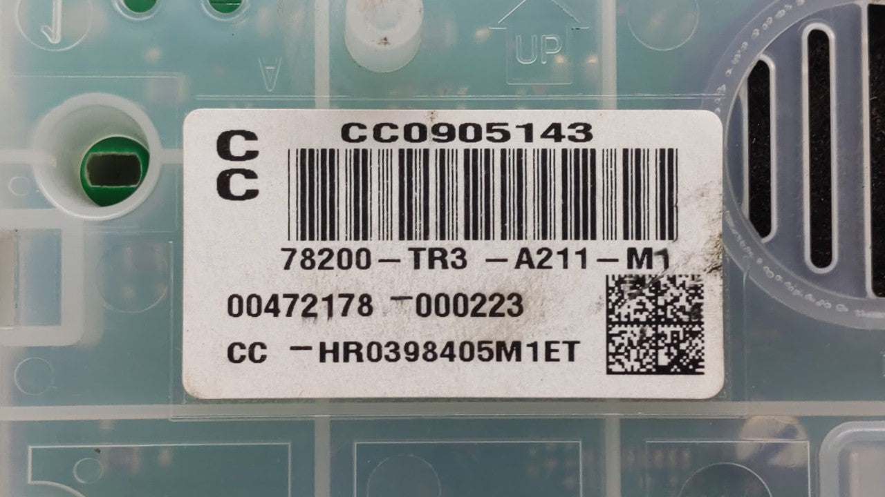 2014-2015 Honda Civic Instrument Cluster Speedometer Gauges P/N:78200-TR3-A211-M1 78200-TR3-A212-M1 Fits Fits 2014 2015 OEM 