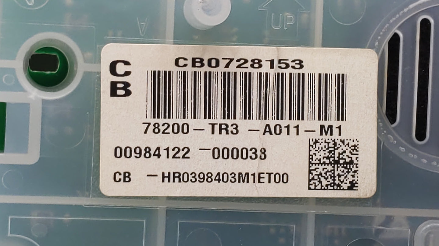 2014-2015 Honda Civic Instrument Cluster Speedometer Gauges P/N:78200-TR3-A011-M1 78200-TR3-A212-M1 Fits Fits 2014 2015 OEM 