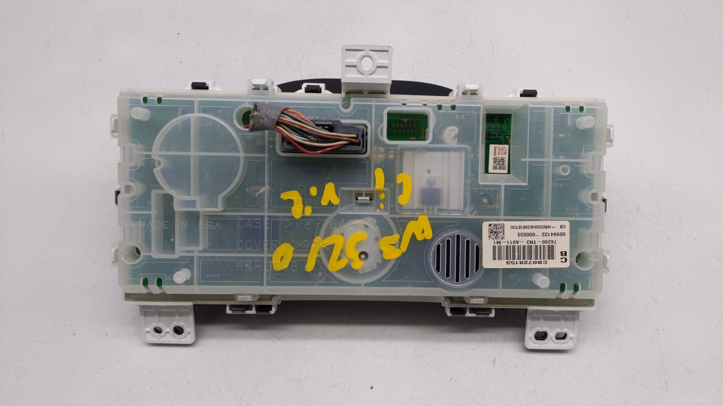 2014-2015 Honda Civic Instrument Cluster Speedometer Gauges P/N:78200-TR3-A011-M1 78200-TR3-A212-M1 Fits Fits 2014 2015 OEM 