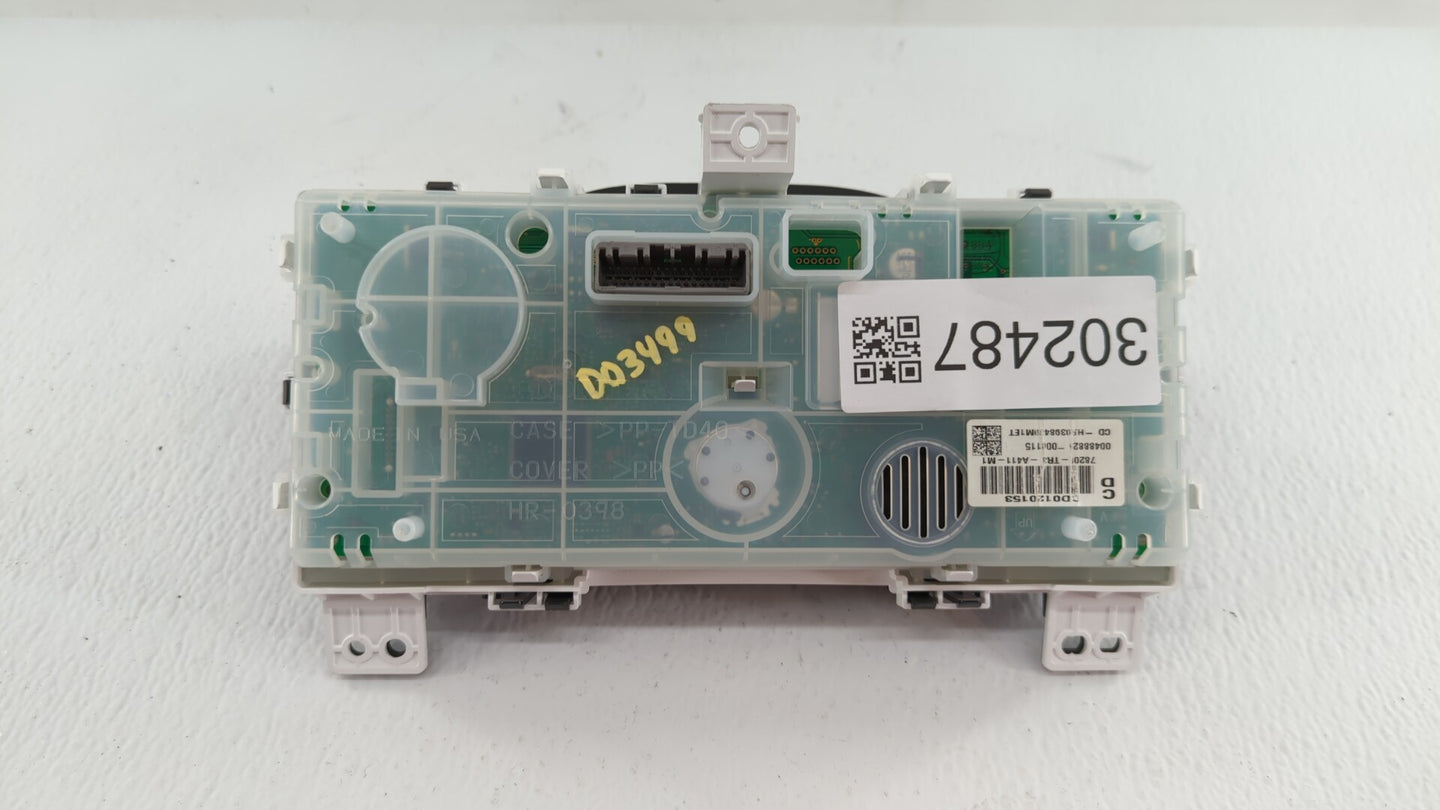 2014-2015 Honda Civic Instrument Cluster Speedometer Gauges P/N:78200-TR3-A411-M1 78200-TR3-A011-M1 Fits Fits 2014 2015 OEM 