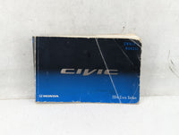 2014 Honda Civic Owners Manual Book Guide P/N:00X31-TR3-6201 OEM Used Auto Parts - Oemusedautoparts1.com