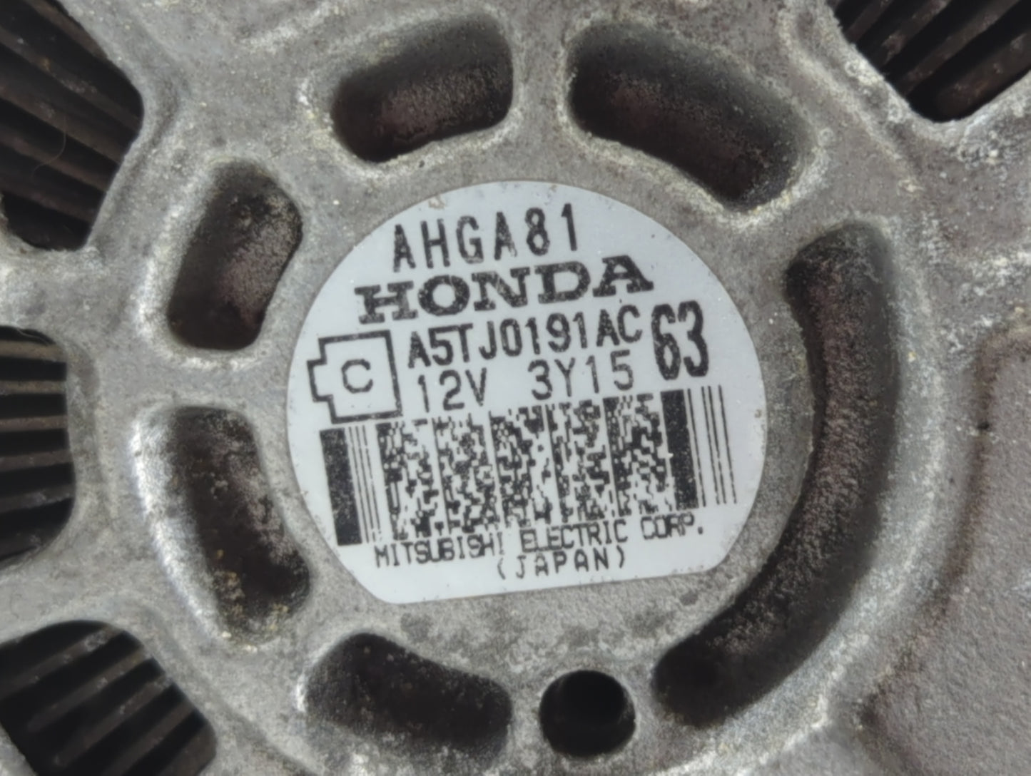 2012-2015 Honda Civic Alternator Replacement Generator Charging Assembly Engine OEM P/N:AHGA81 A5TJ0191AC Fits OEM Used Auto