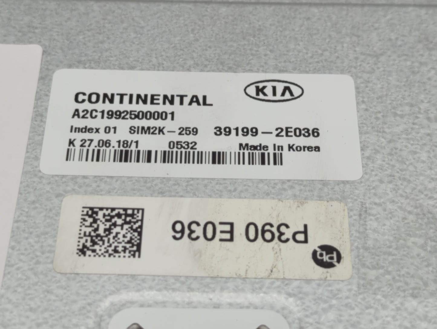 2014-2015 Honda Civic PCM Engine Control Computer ECU ECM PCU OEM P/N:A2C1992500001 39199-2E036 Fits Fits 2014 2015 OEM Used